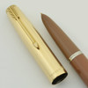 Parker 51 Fountain Pen - Aerometric, Cocoa, GF Converging Lines Cap, Medium (Excellent, Works Well)