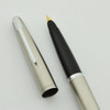 Parker 45 Flighter Fountain Pen (UK) - Chrome Trim, 14k Medium Nib (Excellent +, Works Well)