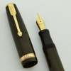 Parker Duofold New Style - Standard, Button Filler, Chocolate Brown, 14k Semi-Flex Medium (Very Nice, Restored)