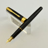 Parker SONNET Premier Fountain Pen -  Black Lacquer, 18k Medium Nib (Excellent)