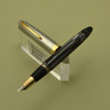 Sheaffer Triumph Sentinel DeLuxe Fountain Pen - Medium Lifetime Triumph Nib, Vac-Fil, Grey Striated (Excellent)