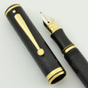 Sheaffer Connaisseur 815 Fountain Pen - Herringbone Pattern, GP Trim, 18k Broad Nib (Excellent, Works Well)