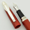 Dunhill AD2000 Fountain Pen by Pilot & Dunhill - Metallic Burnt Orange, Silver Plated Trim, 18k Stub (Excellent +, Works Well)