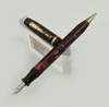 Epenco Combo Fountain Pen Pencil  - Marbled Red (Works Well, Restored)