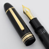 Montblanc Meisterstuck 149 Fountain Pen - 1970s, Basic Black, Piston Fill, Tri-tone 18c Medium Nib (Excellent, Works Well)