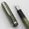 Arnold Fountain Pen - Jade Green, Lever Filler, Medium Steel Nib (Excellent +, Restored)