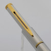 Waterman Executive Ballpoint Pen - Silver Fluted, Gold Plated Trim (Very Nice, Works Well)