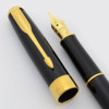 Parker Sonnet I Fountain Pen (1999) - Premier Solid Black Laque, 18k Fine Nib (Excellent, Works Well)