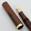 Waterman 52 Red Woodgrain Fountain Pen - Flexible Extra Fine Ideal Nib (Excellent +, Restored)