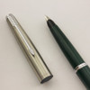 Parker 45 Fountain Pen - Forest Green, Flighter Cap, CT, Medium Steel Nib (Superior, Works Well)