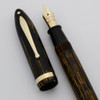 Sheaffer Balance Lifetime Oversized "Premier" - Brown Striated, Lever Fill, 14k Fine Nib (Superior, Restored)