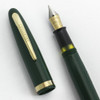 Sheaffer Admiral Touchdown - Evergreen Green, 14k Medium Italic Feather Touch Nib (Excellent +, Restored)