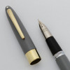 Sheaffer Statesman Snorkel - Pastel Grey, Fine PdAg Nib (Excellent +, Works Well)