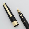 Sheaffer Imperial IV Touchdown Fountain Pen - Black, Medium 14k Nib (Excellent, Restored) - 13969
