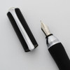 Sensa Meridian Fountain Pen - Carbon Black, Cushioned Grip (Near Mint, Works Well)