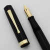 Waterman 7 Mk IV Fountain Pen - Black Celluloid, Flexible Ideal "Red" Nib (Excellent, Restored)