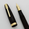 Waterman Hundred Year Pen (1941) - Standard, Maroon Ribbed, Flexible Fine 14k (Excellent +, Restored)