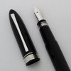Omas 360 Fountain Pen - Dark Blue with Rhodium Trim, 18k Broad Nib (Very Nice, Works Well)