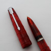 Parker 51 Ariel Kullock "Fantasy" Aerometric - Bambu, Pearly Red, Fine 14k Nib (Superior, Works Well)