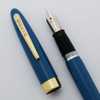 Sheaffer Snorkel Special 1950s - Pastel Blue, Medium M6 PdAg Nib (Excellent, Restored)