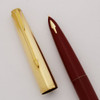 Parker 61 Fountain Pen Mk I - Red and Gold, Heirloom Rainbow Cap, Fine (Excellent, Works Well)