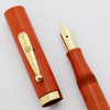 Waterman 54 Fountain Pen - Cardinal Red Hard Rubber, GF Trim, Medium Flexible Ideal #4 Nib (Very Nice, Restored)