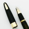 Sheaffer Tuckaway 875 Valiant Fountain Pen - Black, Vac-Fil, 14k Medium (Excellent +, Restored)