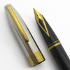 Sheaffer Legacy Heritage Fountain Pen - Black Laque, Palladium GP Trim, 18k Fine Nib (Excellent, Works Well)