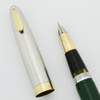 Sheaffer Tuckaway Sentinel Fountain Pen - Touchdown, Sentinel Green, Fine (Very Nice, Restored)