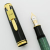 Pelikan M800 Souveran Fountain Pen - Old Style, Green Striped, 18k Fine (Mint, Works Well)