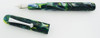 PSPW Prototype Fountain Pen - Oversize, Green/Blue/Yellow Swirl, Clip Model, JoWo #6 Nibs