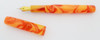 PSPW Prototype Fountain Pen - Full Size, Red-Orange Swirl Alumilite, JoWo #6 Nibs