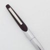 Sheaffer Intrigue Ballpoint Pen - Satin Chrome & Aubergine (Excellent +, Works Well)