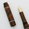 Ranga Ebonite Soquel - Sheaffer 5-30 14k Italic Nib, Brown Mottled, Aerometric (New)