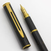 Waterman Executive Fountain Pen - Brown Marble Lacquer, Gold Trim, Medium 18k Nib (Superior, Works Well) - 14403
