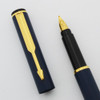 Parker 88 "Rialto" Fountain Pen - Matte Navy, Medium GP Nib (Superior, Works Well)