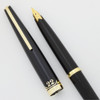 Platinum Pocket 22 Fountain Pen (1970s) - Black w GP Trim, Medium 22k Nib (Superior, Works Well) Platinum Pocket 22 Fountain Pen (1970s) - Black w GP Trim, Medium 22k Nib (Superior, Works Well)