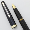 Platinum PB-5000 Fountain Pen (1970s) - Black w GP Trim, Medium 18k Nib (Very Nice, Works Well)