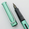 Lamy Al-Star Fountain Pen - Blue-Green, Silver Clip, Medium Nib (Mint)