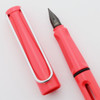 Lamy Safari SE Fountain Pen (2014) - Neon Coral, Silver Clip, Fine Nib (Mint)