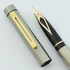 Sheaffer TARGA 1001XG (Early Version) Fountain Pen - Brushed Steel w Gold Trim, Various Gold Nibs (New Old Stock)
