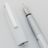 Faber-Castell Loom Fountain Pen - Piano White, Broad Steel Nib (Mint, Works Well)