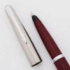 Parker 45 Classic Fountain Pen - Deep Red Body, Flighter Cap w Chrome Trim, Fine Steel Nib (Excellent, Works Well) - 15490