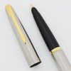 Parker 45 Flighter Fountain Pen - Gold Trim, Medium 14k Nib (Excellent, Works Well)