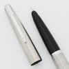 Parker 45 Flighter Fountain Pen (UK) - Chrome Trim, Fine Steel Nib (Excellent +, Works Well)