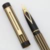 Sheaffer TARGA 675 Fountain Pen - Regency Stripe, Factory Stub 14k Nib (Excellent +, Works Well)