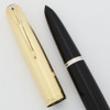 Parker 51 Vacumatic (1943) - Black, GF Parallel Lines Cap, Fine (Excellent, Restored)