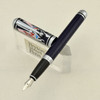 Duke 960 Fountain Pen - Purple, Abstract Cap, Fine (New)