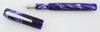 PSPW Prototype Fountain Pen - Pearlescent Purple & White Swirl Alumilite, Clip, #6 JoWo Nibs (New)