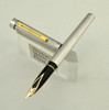 Sheaffer Targa 1008x Fountain Pen - Silverplate Barleycorn, Medium (Very Nice)